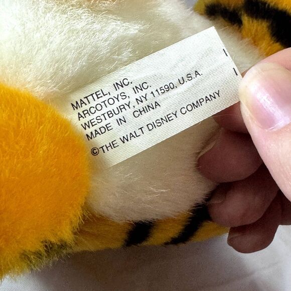 Vintage 1992 Disney Rajah Aladdin Tiger Plush Mattel Arcotoys 14” 90s Toy - Picture 5 of 5